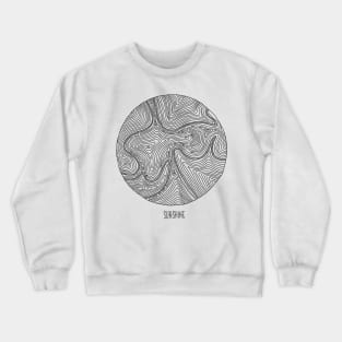 Psychedelic hippie sun Crewneck Sweatshirt